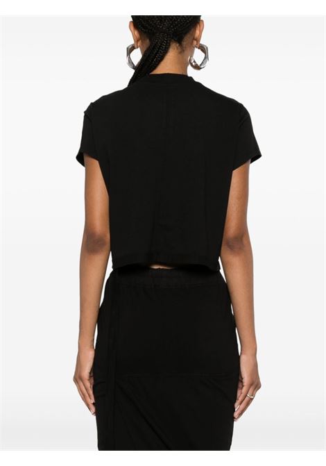 T-shirt cropped in nero Rick Owens DRKSHDW - donna RICK OWENS DRKSHDW | DS02D2207RN09